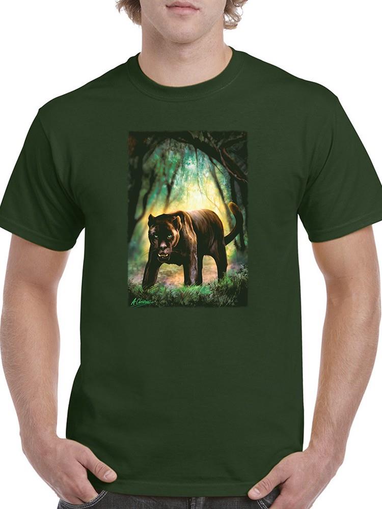 Panther In The Jungle T-shirt -Anthony Chirstou Designs
