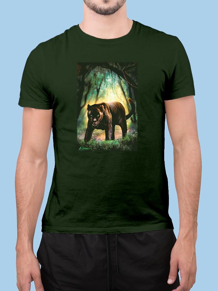 Panther In The Jungle T-shirt -Anthony Chirstou Designs