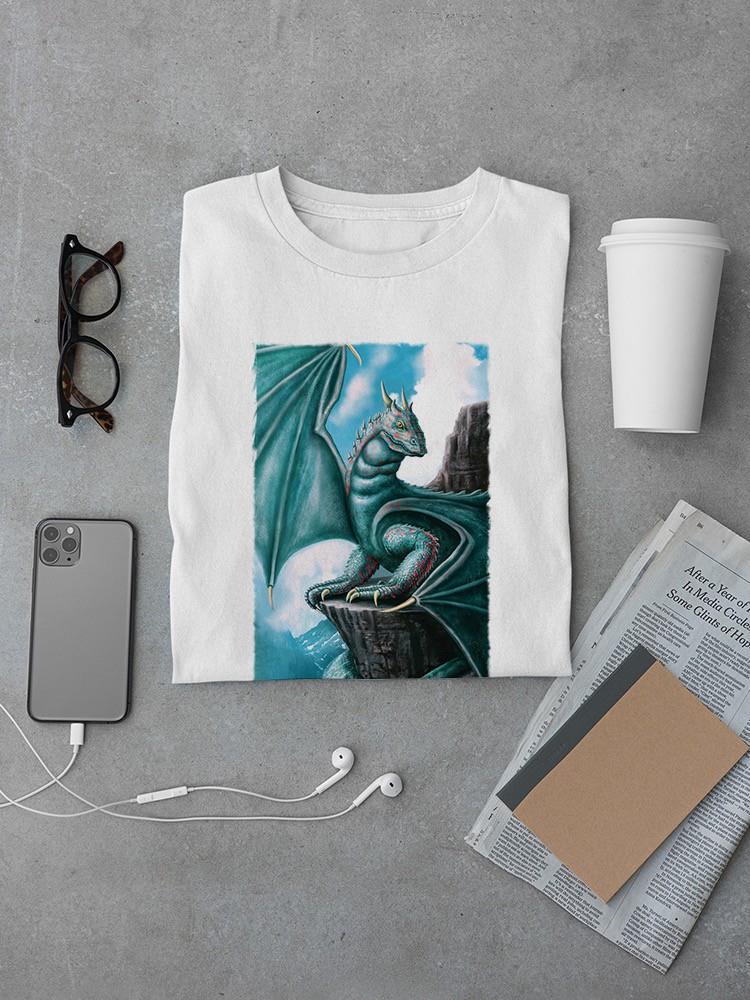 Luminous Blue Dragon T-shirt -Anthony Chirstou Designs