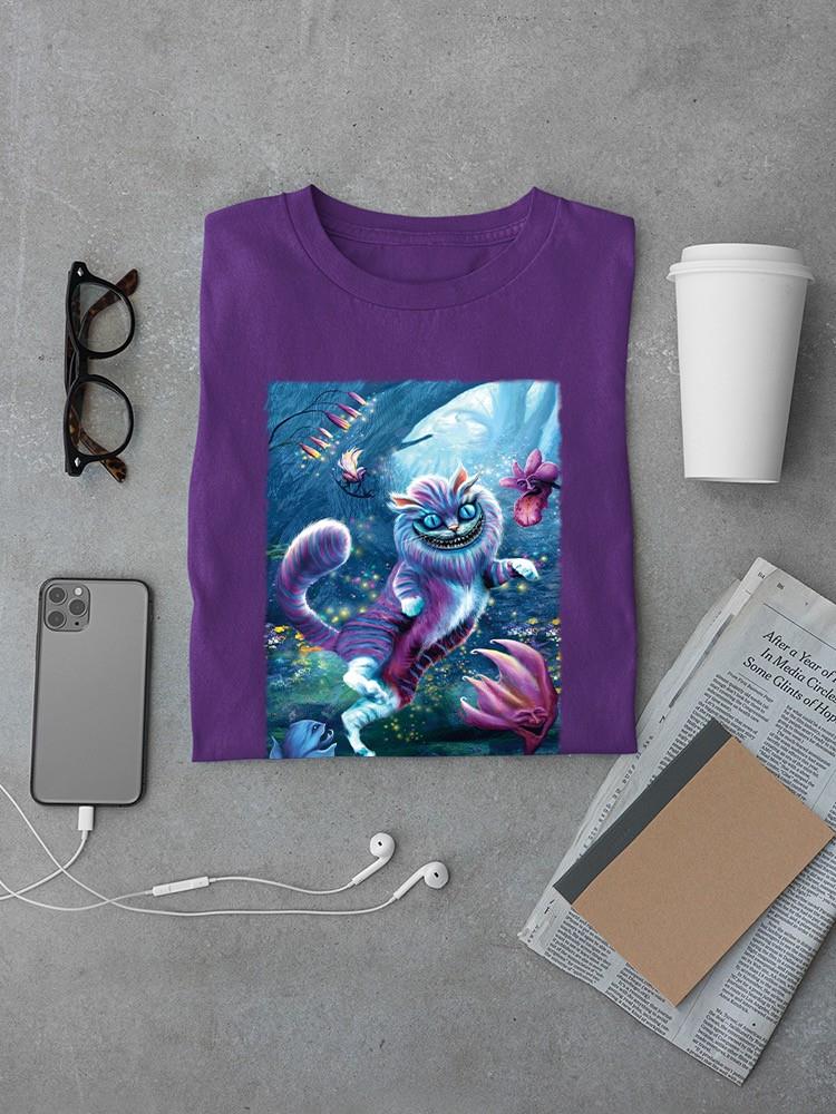 Rainbow Cat In Wonder Land T-shirt -Anthony Chirstou Designs