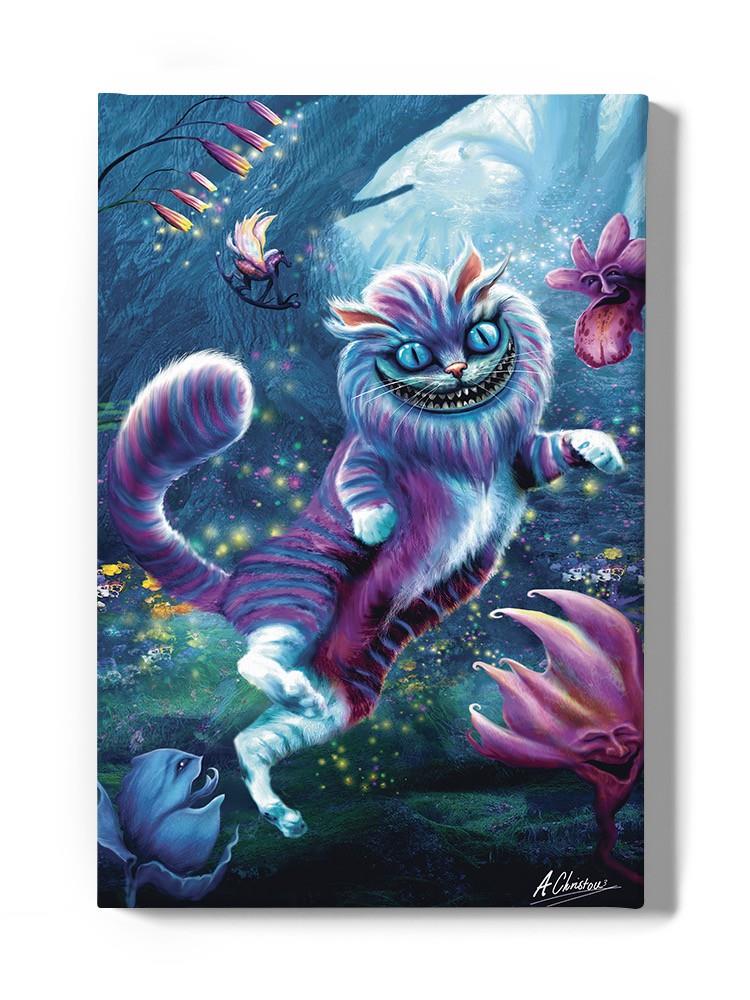 Rainbow Cat In Wonder Land Wall Art -Anthony Chirstou Designs