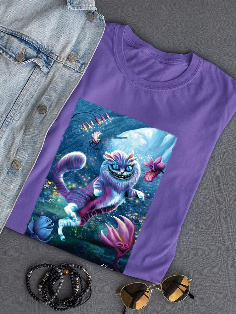 Rainbow Cat In Wonder Land Shaped T-shirt -Anthony Chirstou Designs