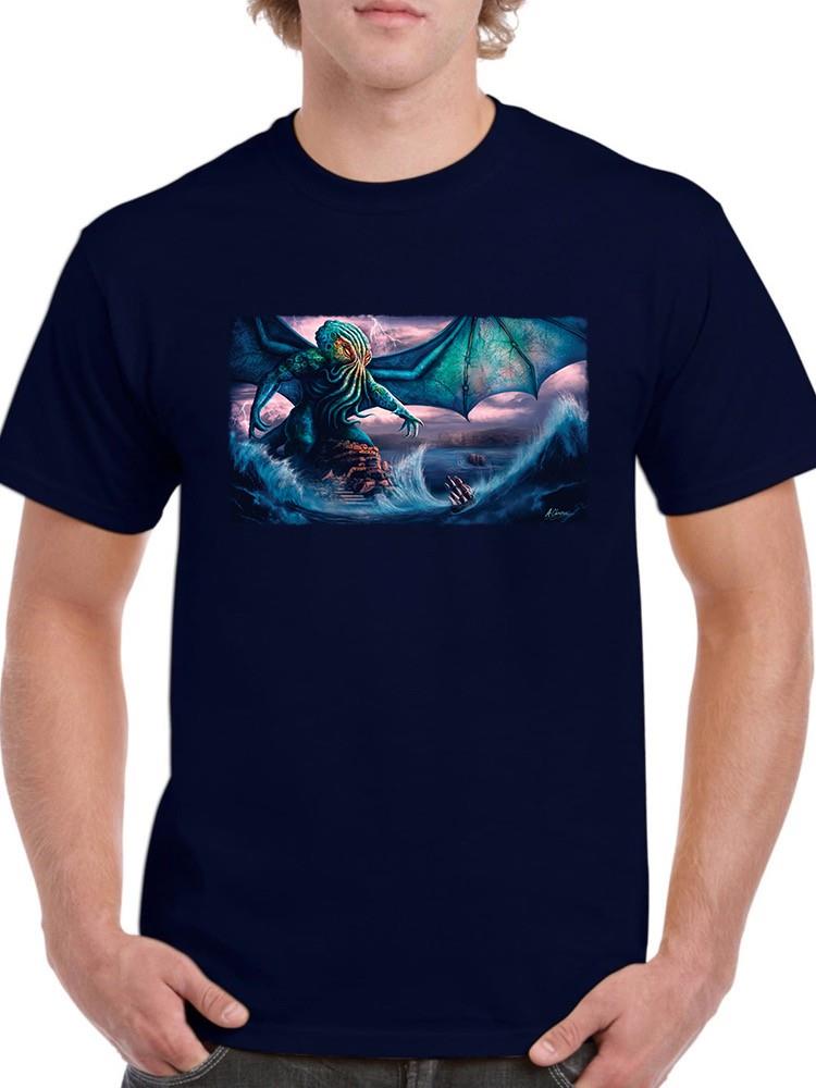 Monster At Sea T-shirt -Anthony Chirstou Designs
