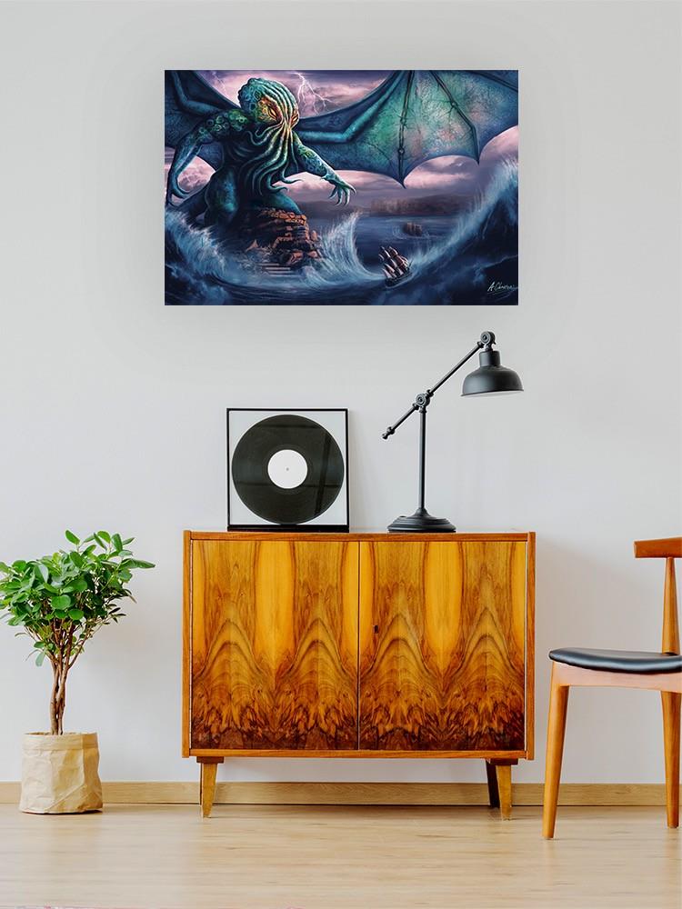 Monster At Sea Wall Art -Anthony Chirstou Designs