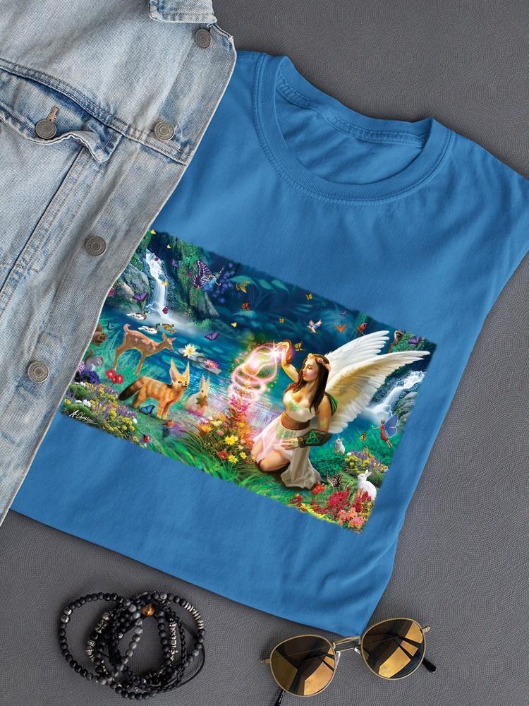 Fairy Helping Nature T-shirt -Anthony Chirstou Designs
