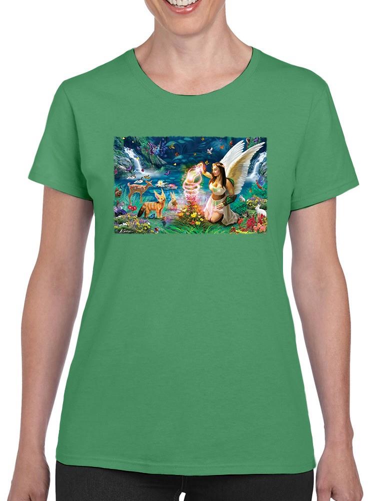 Fairy Helping Nature T-shirt -Anthony Chirstou Designs