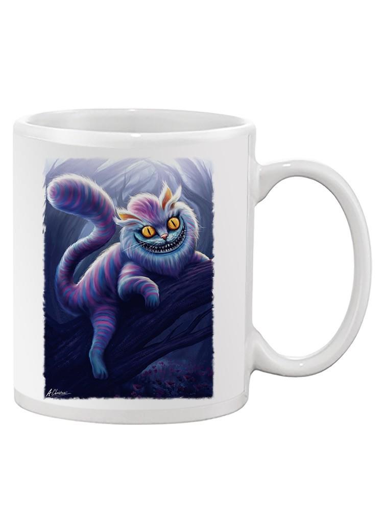 Rainbow Cat On A Branch Mug -Anthony Chirstou Designs