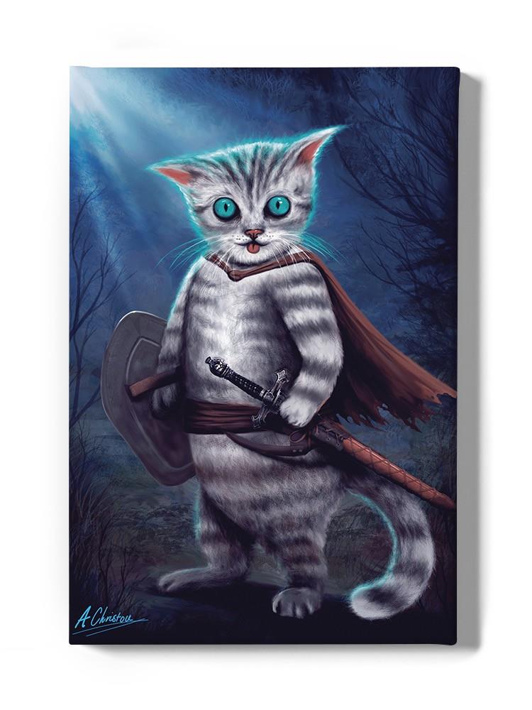 Cat Knight Wall Art -Anthony Chirstou Designs