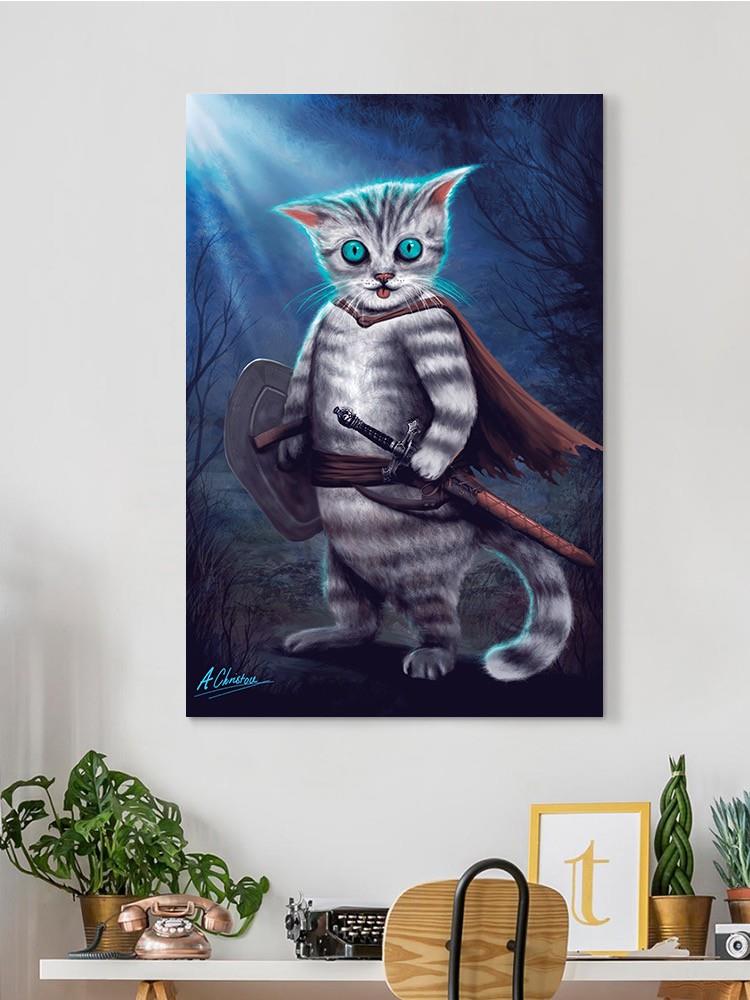 Cat Knight Wall Art -Anthony Chirstou Designs