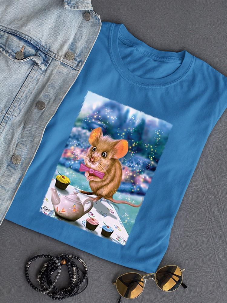 Tea Party Mouse T-shirt -Anthony Chirstou Designs