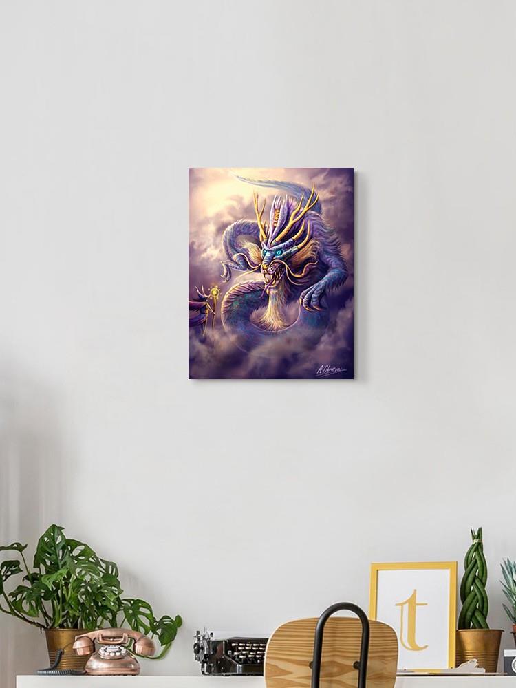 Dragon God Ithrios. Wall Art -Anthony Chirstou Designs