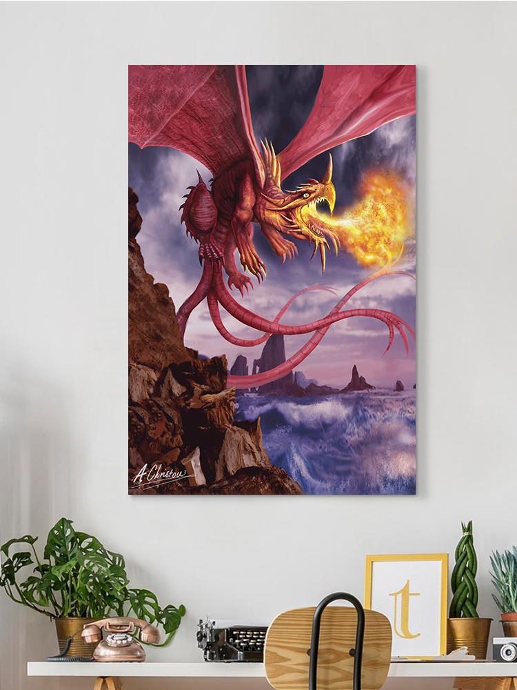 Fire Enkavma Dragon Wall Art -Anthony Chirstou Designs