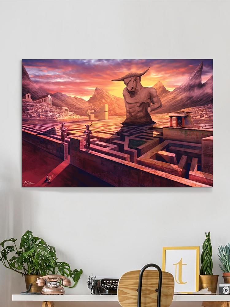 Labyrinth And The Sunset Wall Art -Anthony Chirstou Designs
