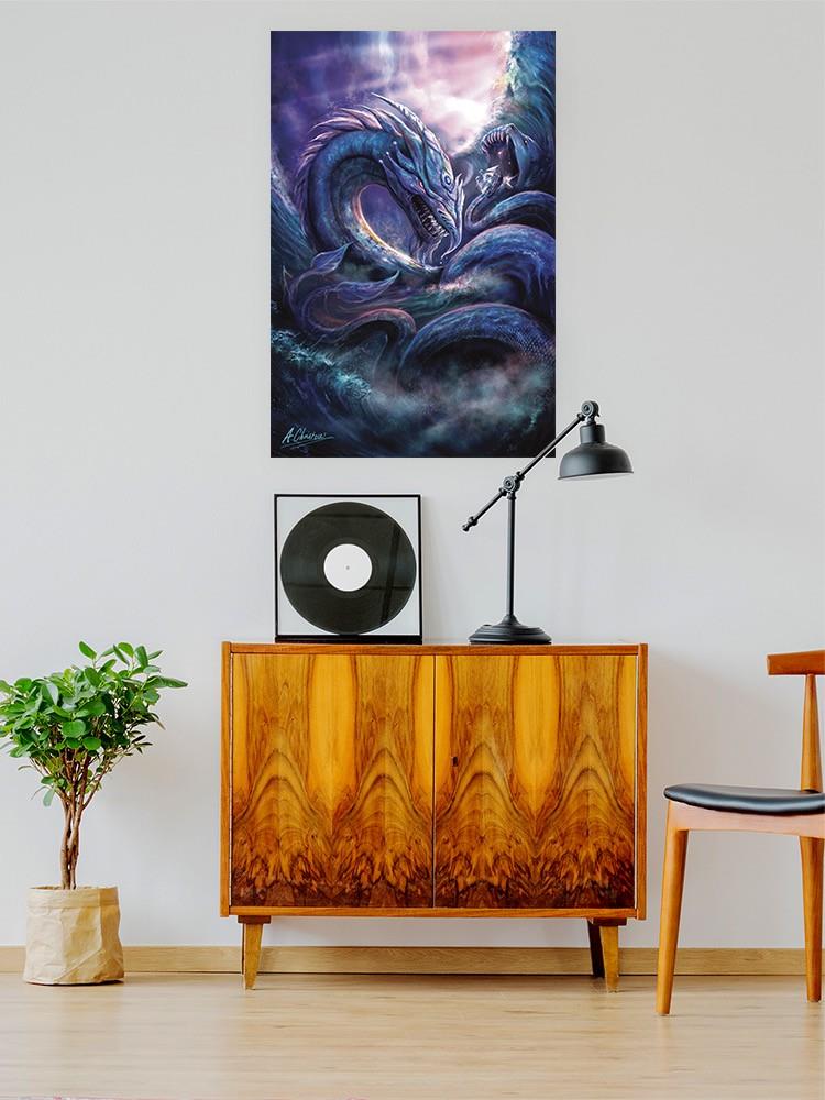 Leviathan Dragon Wall Art -Anthony Chirstou Designs