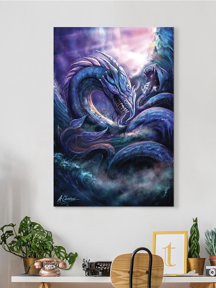Leviathan Dragon Wall Art -Anthony Chirstou Designs