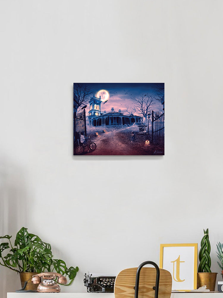 Halloween Mansion Wall Art -Anthony Chirstou Designs