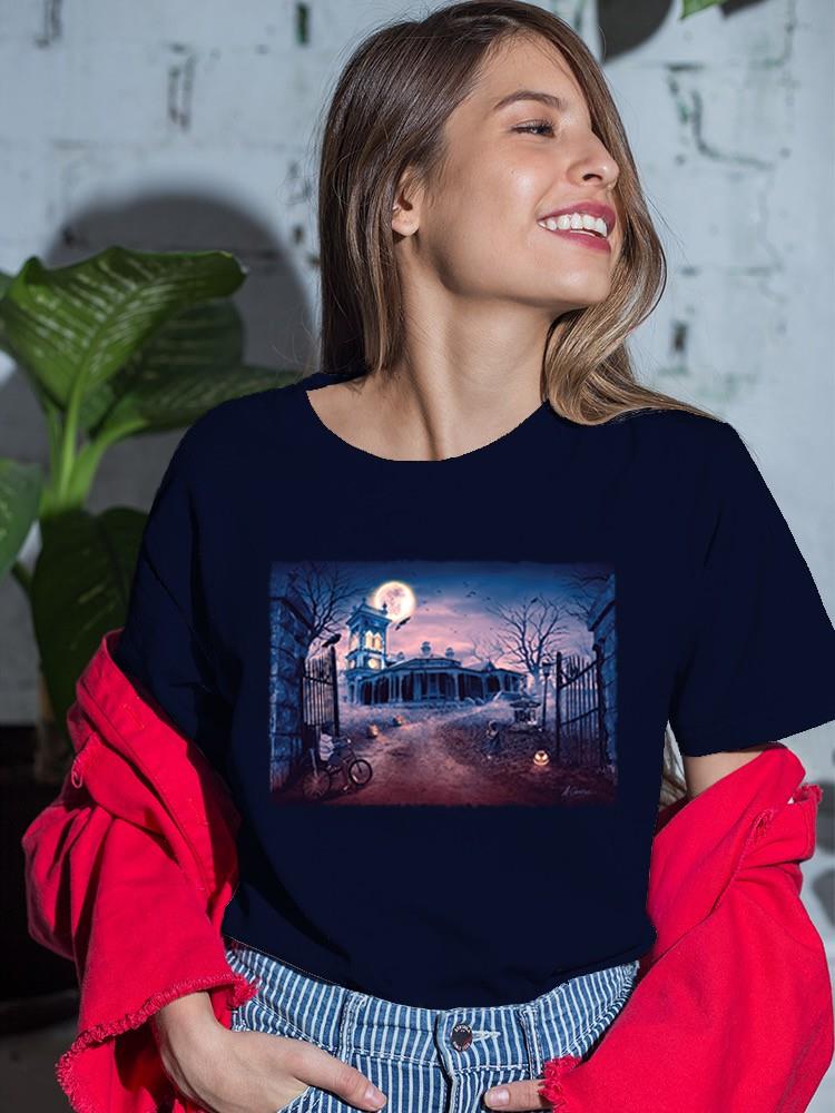 Halloween Mansion T-shirt -Anthony Chirstou Designs