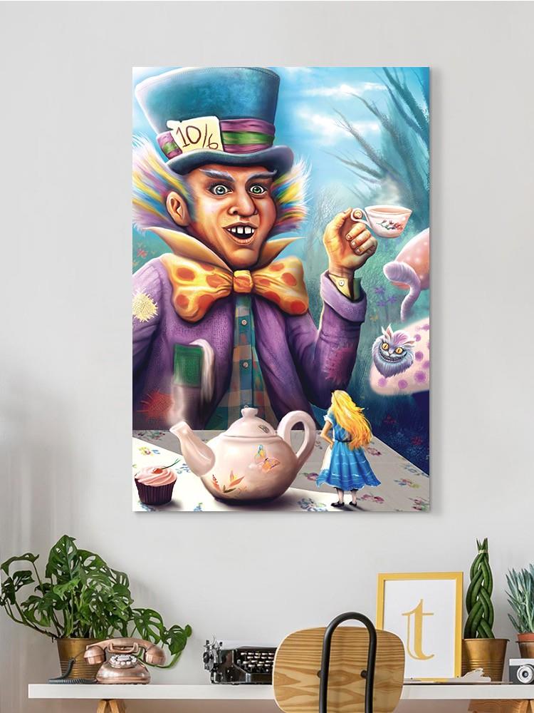 Colorful Man Having Tea Wall Art -Anthony Chirstou Designs