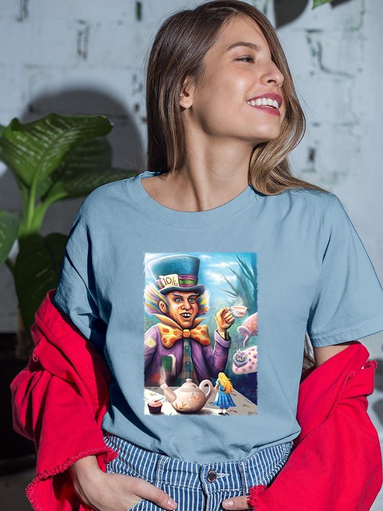 Colorful Man Having Tea T-shirt -Anthony Chirstou Designs