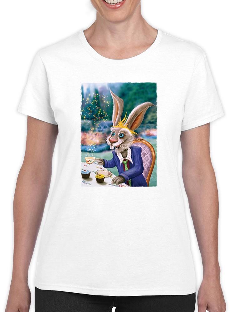 Tea Party Bunny T-shirt -Anthony Chirstou Designs