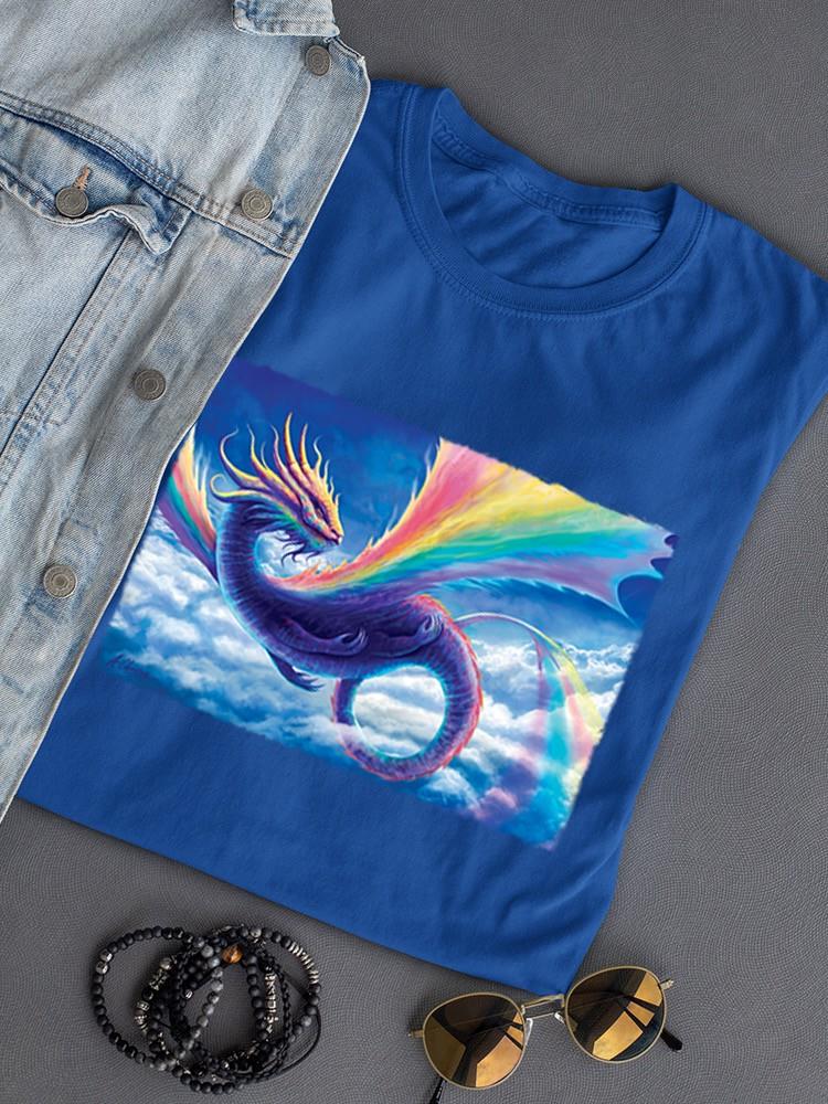 Flying Rainbow Dragon T-shirt -Anthony Chirstou Designs