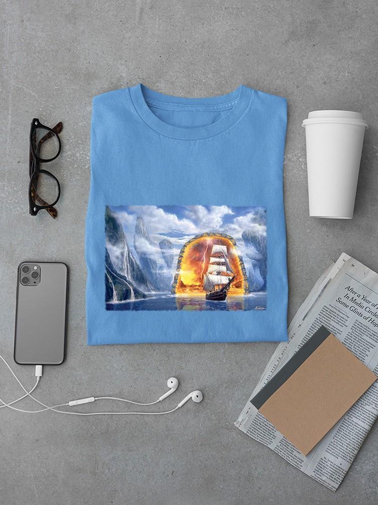 Sailing Through A Portal T-shirt -Anthony Chirstou Designs