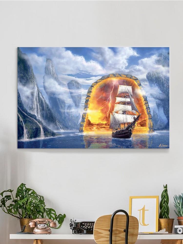 Sailing Through A Portal Wall Art -Anthony Chirstou Designs