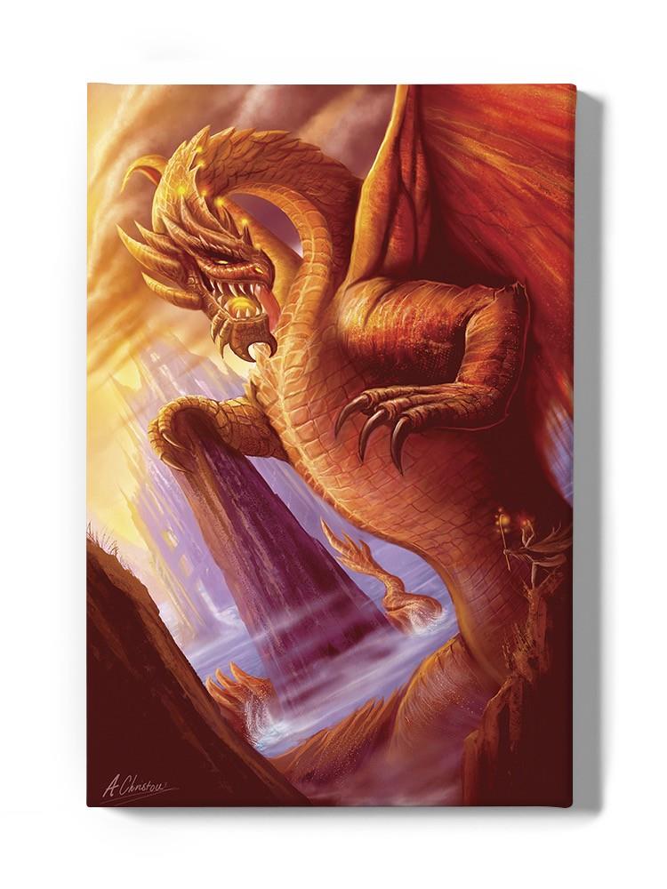Red Dragon Titan Wall Art -Anthony Chirstou Designs