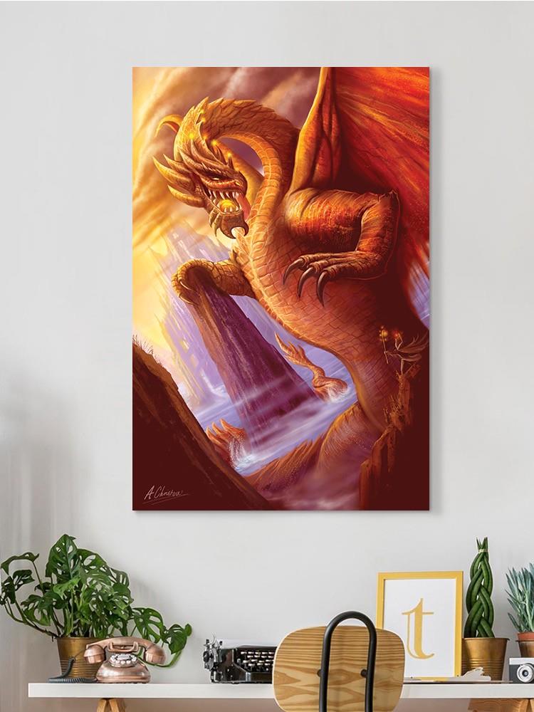 Red Dragon Titan Wall Art -Anthony Chirstou Designs
