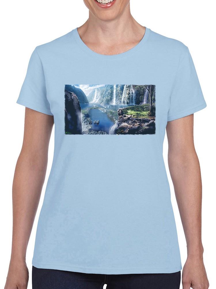 Waterfall Paradise T-shirt -Anthony Chirstou Designs