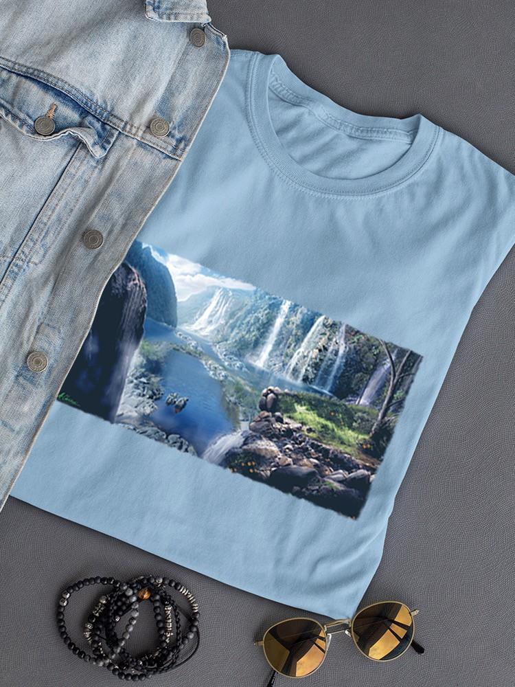 Waterfall Paradise T-shirt -Anthony Chirstou Designs