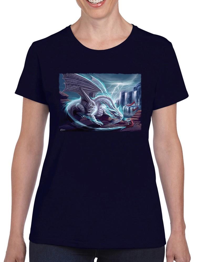 Whie Lighting Dragon T-shirt -Anthony Chirstou Designs