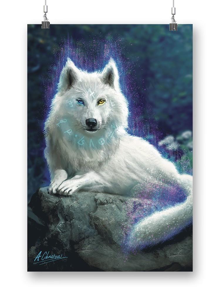 Luminous Wolf Wall Art -Anthony Chirstou Designs