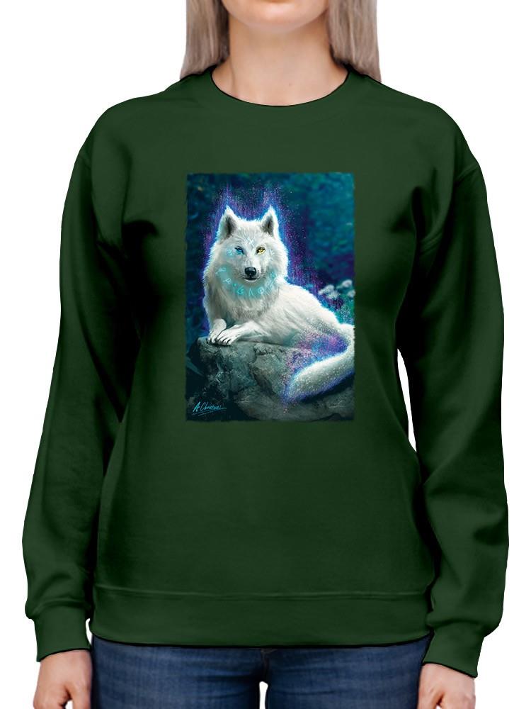 Luminous Wolf Sweatshirt -Anthony Chirstou Designs