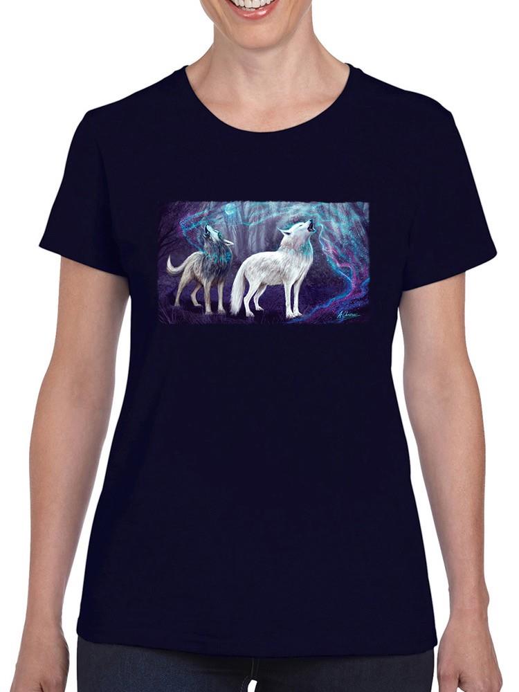 Magic Wolf Howl T-shirt -Anthony Chirstou Designs