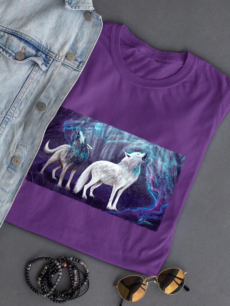 Magic Wolf Howl T-shirt -Anthony Chirstou Designs