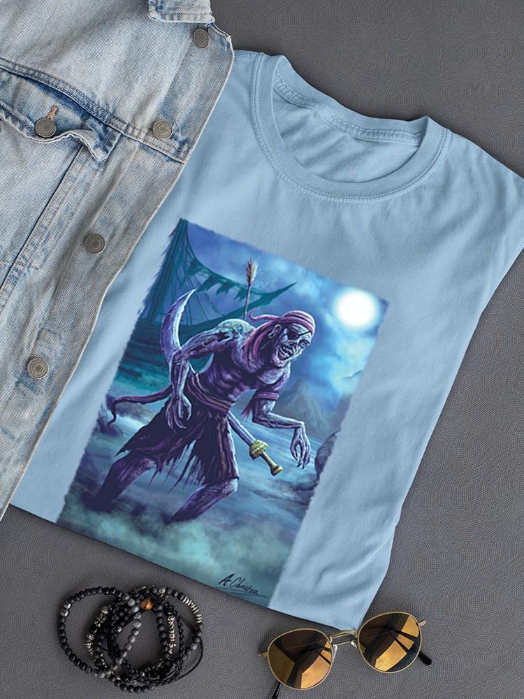 Zombie Pirate T-shirt -Anthony Chirstou Designs
