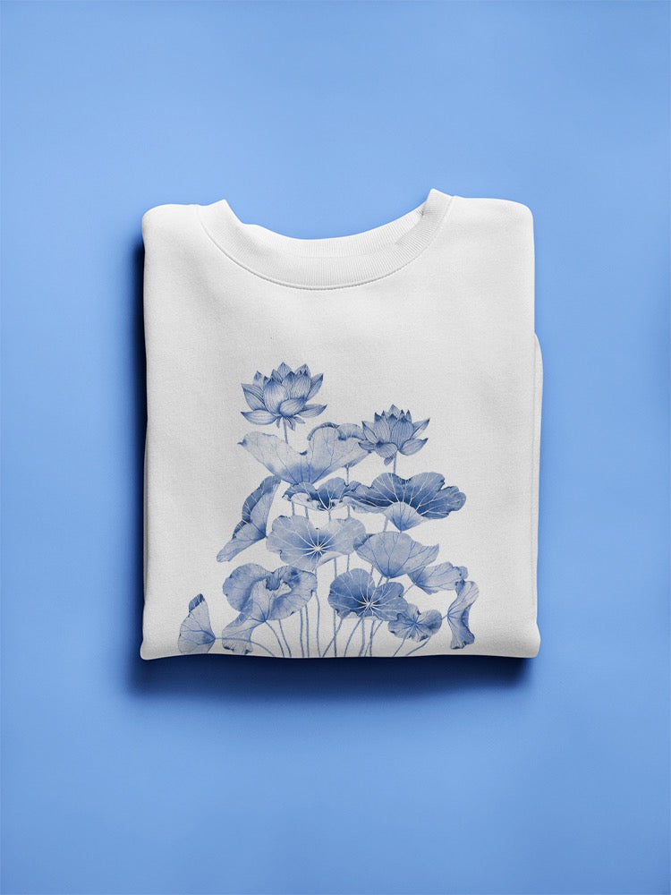 Blue And White Chinoiserie Sweatshirt -Gabby Malpas Designs