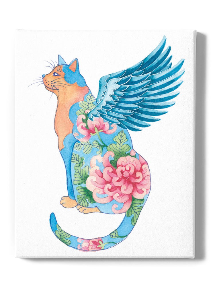 Cat Angel I Wall Art -Gabby Malpas Designs
