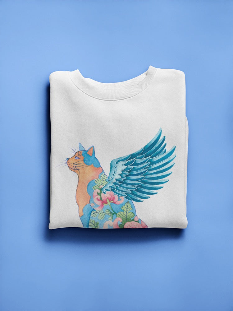 Cat Angel I Sweatshirt -Gabby Malpas Designs