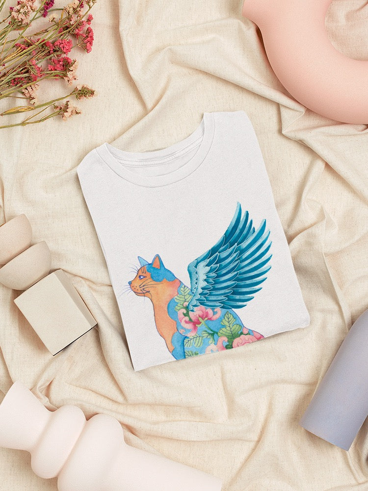 Cat Angel I T-shirt -Gabby Malpas Designs