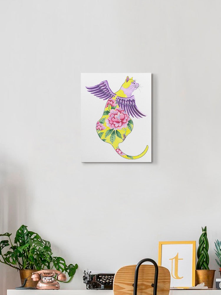 Cat Angel Ii Wall Art -Gabby Malpas Designs