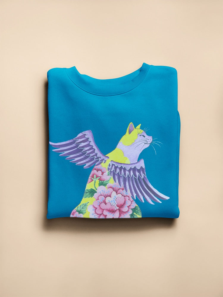 Cat Angel Ii Sweatshirt -Gabby Malpas Designs
