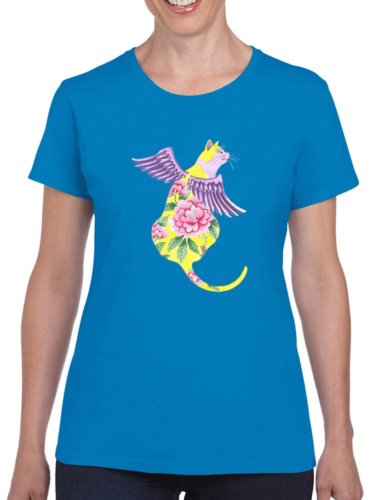 Cat Angel Ii T-shirt -Gabby Malpas Designs