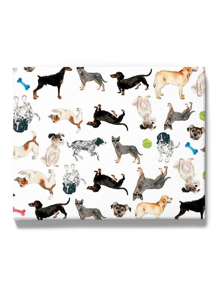 Doggies Pattern Wall Art -Gabby Malpas Designs