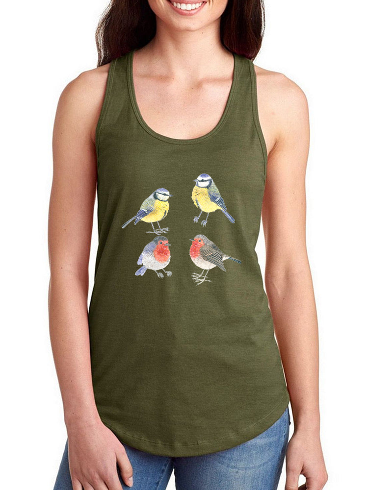 Birds Northern Christmas T-shirt -Gabby Malpas Designs
