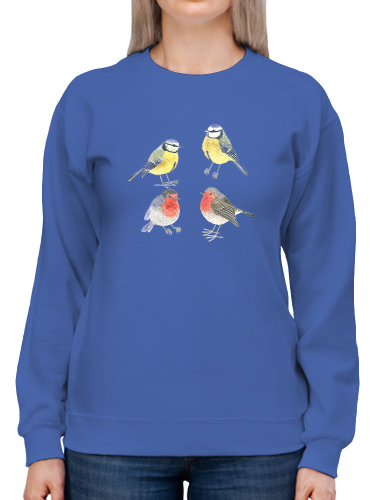Birds Northern Christmas Sweatshirt -Gabby Malpas Designs