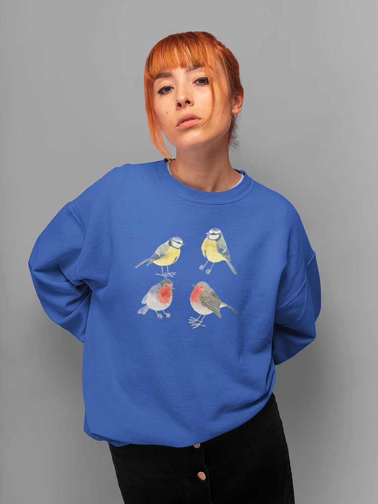 Birds Northern Christmas Sweatshirt -Gabby Malpas Designs