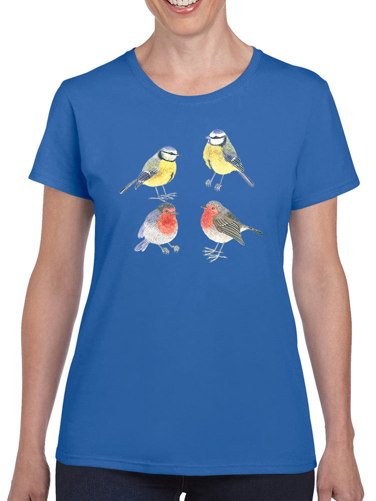 Birds Northern Christmas T-shirt -Gabby Malpas Designs