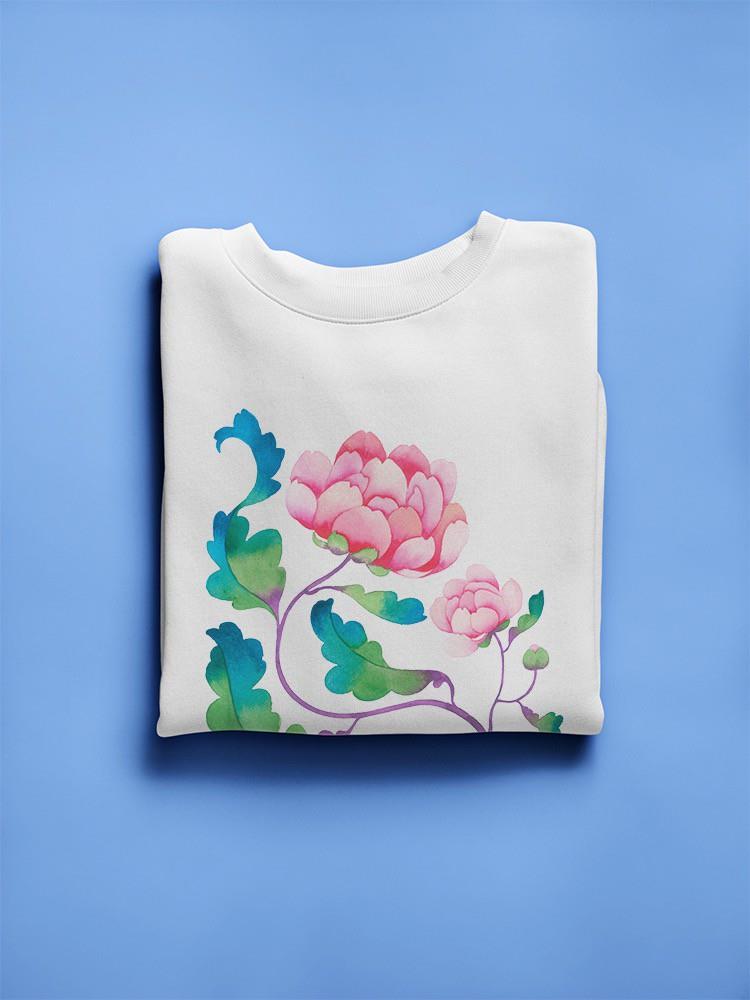 Sweet Watercolor Flowers Sweatshirt -Gabby Malpas Designs